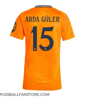 Real Madrid Arda Guler #15 Replik Auswärtstrikot Damen 2024-25 Kurzarm